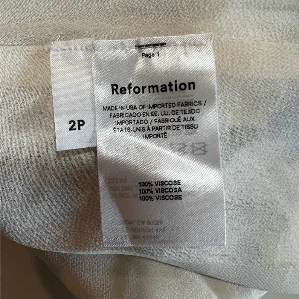 NWT REFORMATION Nadia floral-print midi dress Size 2P - Picture 11 of 12